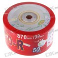 RIS 99 minút 870MB Ultra-High Kapacita CD-R (50-Diskov)
